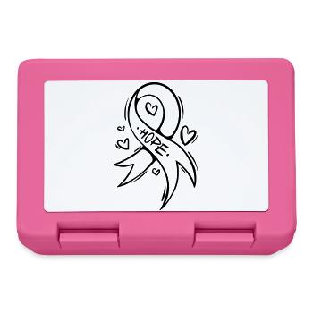 Hope Cancer Loop Heart - Lunchbox - pink - Front