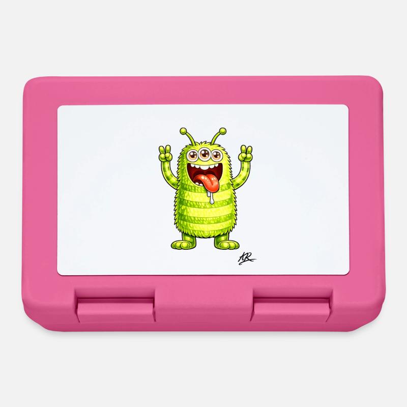 Monster neon bristle file - Lunchbox - pink