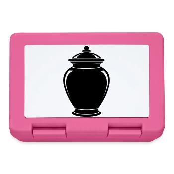 Cremation Urn - Lunchbox - pink - Front