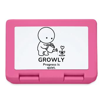 Growly – Progress Is Quiet | Plant Lover Mood - Brotdose - Pink - Vorne