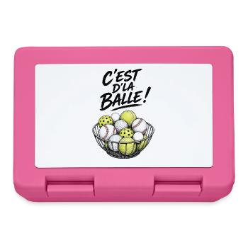 ES IST EIN BALL! - Brotdose - Pink - Vorne