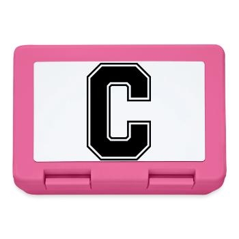 C_Buchstabe - Brotdose - Pink - Vorne