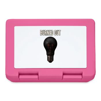 Burned Out – Broken Lightbulb - Lunchbox - pink - Front