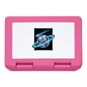 Saturn's neon Orb - Lunchbox - pink - Front