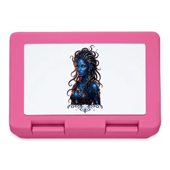 Blue Goddess of Luminous Tentacles - Lunchbox - pink - Front