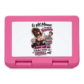Pop up Männer  - Brotdose - Pink - Vorne