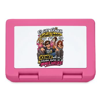 Bite keine Frauen - Brotdose - Pink - Vorne