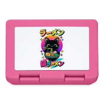 Kawaii Katzen Ramen Anime - Brotdose - Pink - Vorne