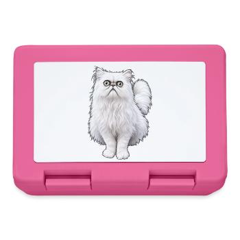 Weird looking Cat - Brotdose - Pink - Vorne