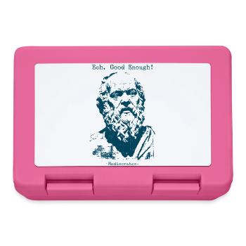 Eeh Good Enough - Mediocrates - Lunchbox - pink - Front