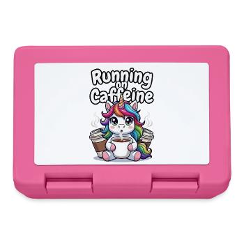 Caffeine Fueled Unicorn - Lunchbox - pink - Front