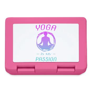 Yoga ist meine Leidenschaft - Brotdose - Pink - Vorne