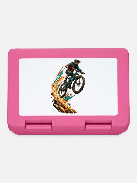 Mountainbiker - Brotdose - Pink