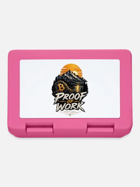 Proof of Work – Bitcoin Mining & Freedom Design - Brotdose - Pink