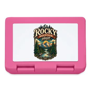 Rocky Mountain Sunset Vintage T-Shirt - Brotdose - Pink - Vorne