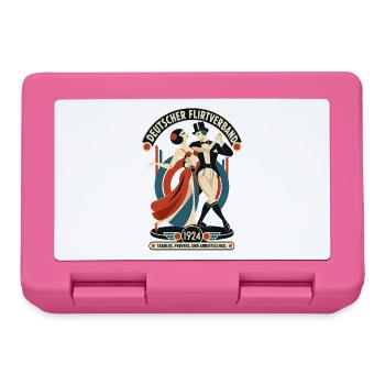 Deutscher Flirtverband – Tabulos seit 1924 - Brotdose - Pink - Vorne