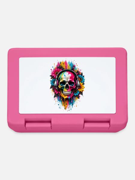 NEON BEATS – Skull in Color - Brotdose - Pink