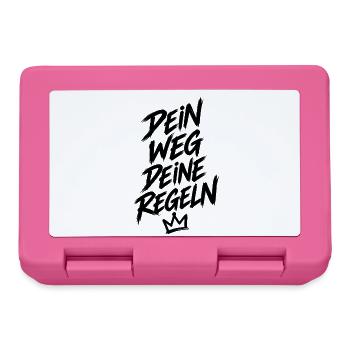 Bitte Designbeschreibung bereitstellen - Brotdose - Pink - Vorne