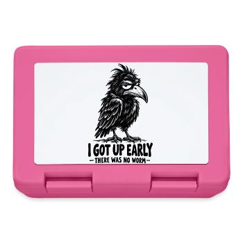  I Got Up Early There Was No Worm Funny Crow - Brotdose - Pink - Vorne