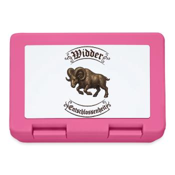 Vikingischer Widder Ornament - Brotdose - Pink - Vorne