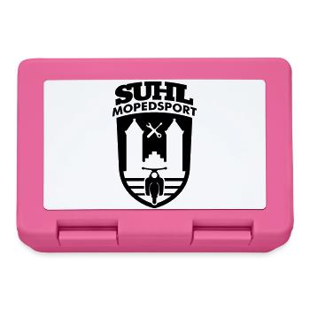 Suhl Mopedsport Vogelserie v.2 (Farbe änderbar) - Brotdose - Pink - Vorne