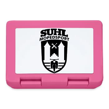 Suhl Mopedsport Schwalbe v.2 (Farbe änderbar) - Brotdose - Pink - Vorne