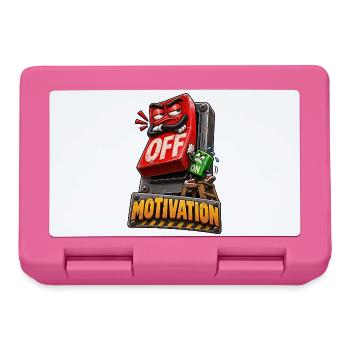 Motivation AUS – Humor-Schalter - Brotdose - Pink - Vorne