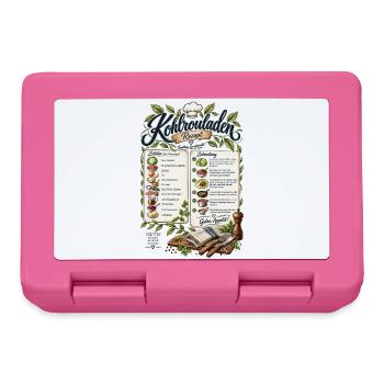 Kohlrouladen Rezept T-Shirt Design - Brotdose - Pink - Vorne