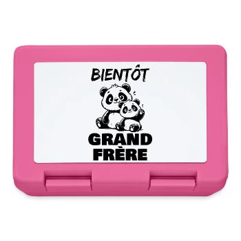 Bald ein großer Bruder - Brotdose - Pink - Vorne