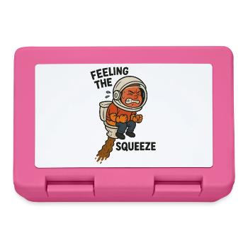 toilette selle toilette drôle astronaute enfants - Boîte à goûter - rose - Devant