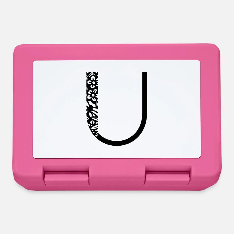 Buchstabe U - Brotdose - Pink