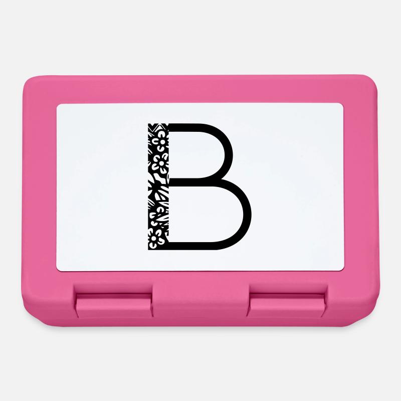 Buchstabe B - Brotdose - Pink