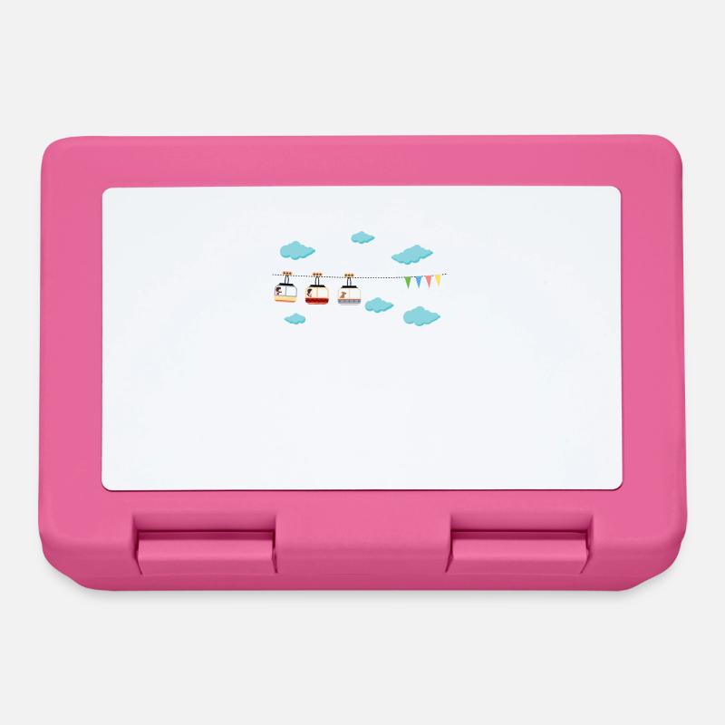 Télécabine ski télécabine - Boîte à goûter - rose