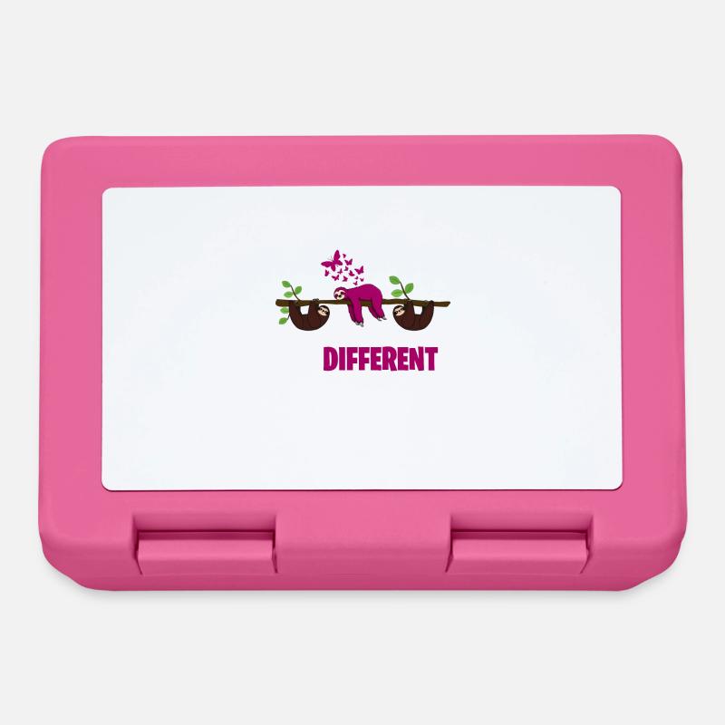BE DIFFERENT sei anders Faultier Sloth Design - Brotdose - Pink