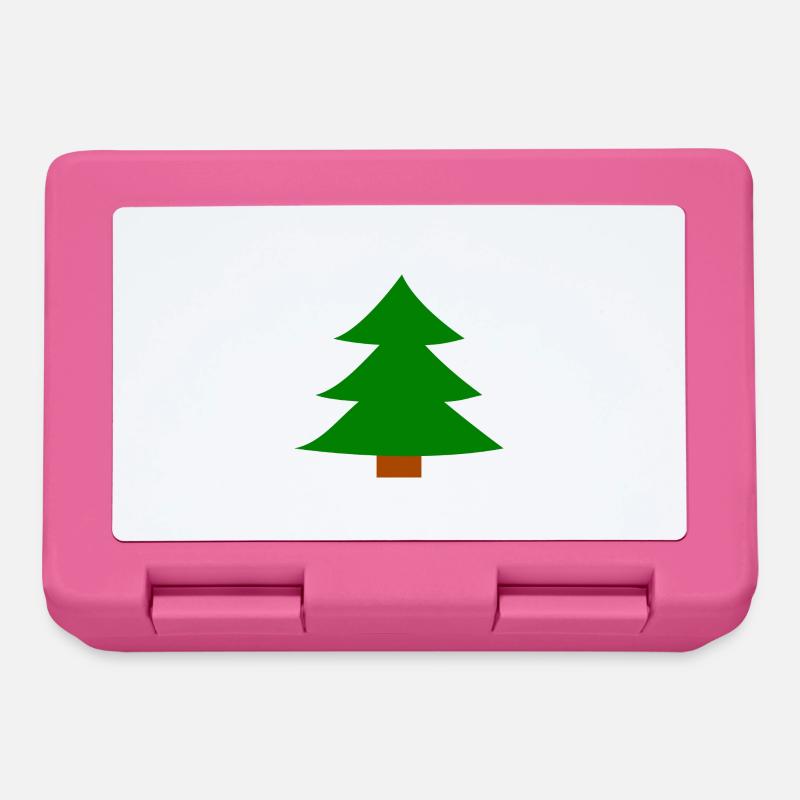 Christmas Tree Silhouette - Lunchbox - pink