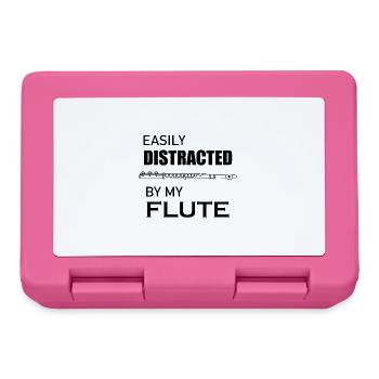 Concert Musician Flutist Orchestra Flute Player - Lunchbox - pink - Front
