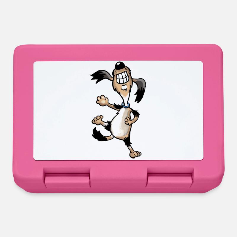 Dancing dog - Lunchbox - pink