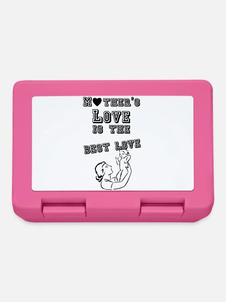 Mother's love is the best love Geschenk - Brotdose - Pink