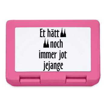 Et hätt noch immer jot jejange Köln Spruch Sprüche - Brotdose - Pink - Vorne