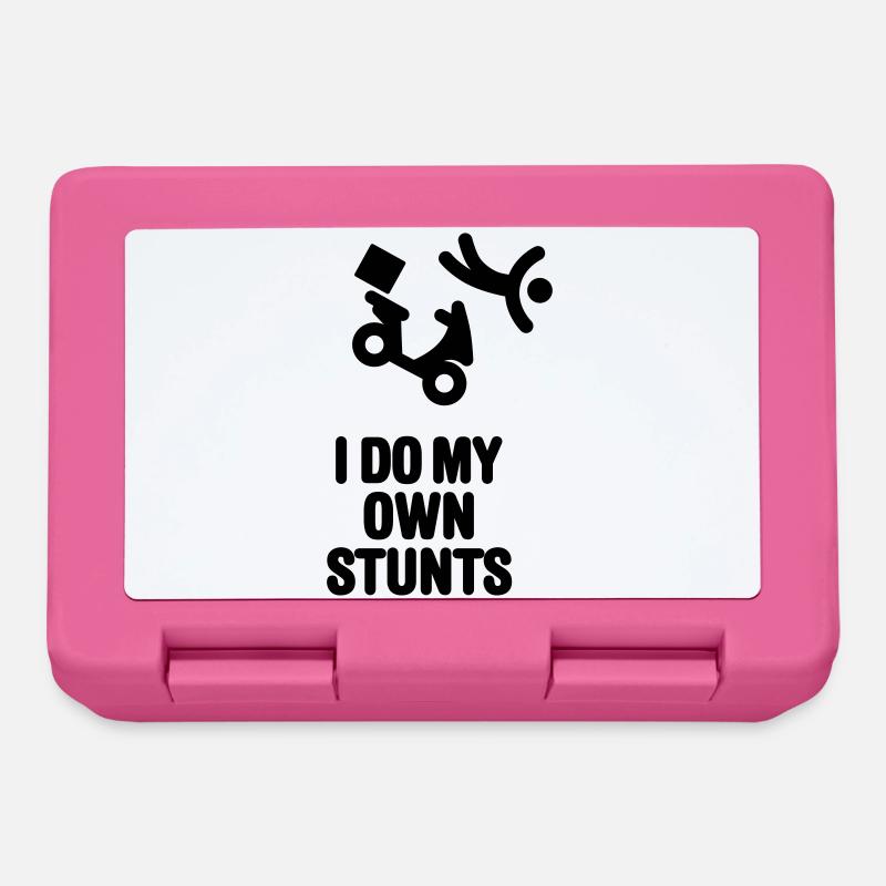 I do my own stunts Pizzaservice Pizzabote roller - Brotdose - Pink