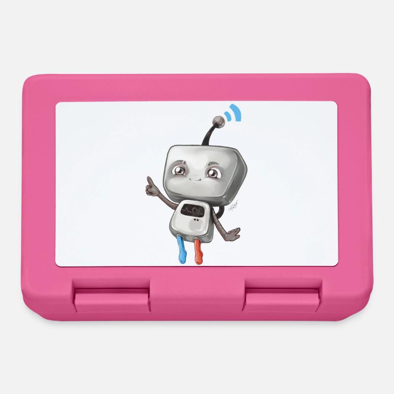 Petit robot - Boîte à goûter - rose
