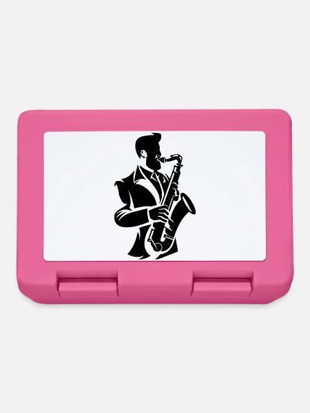 Saxophonist - Brotdose - Pink