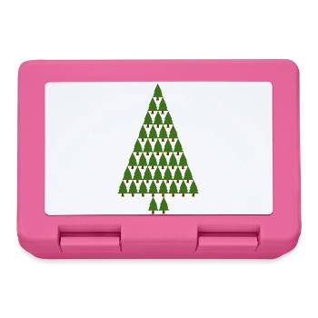 arbre de Noël arbre de Noël arbre de Noël - Boîte à goûter - rose - Devant
