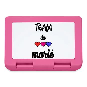 MARIE. FUTUR MARIE. EVJF. TEAM. TEAM MARIE - Boîte à goûter - rose - Devant