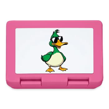 Canard - Boîte à goûter - rose - Devant