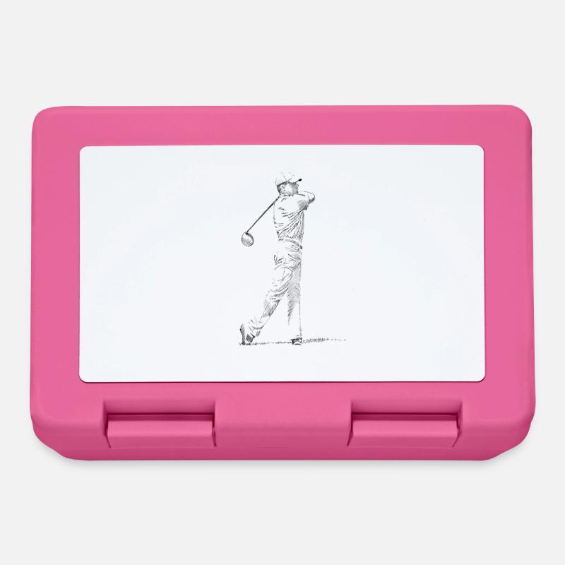 golfer - Lunchbox - pink