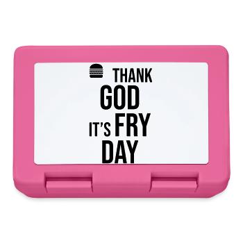 Thank God Its Fry Day - Lunchbox - pink - Front