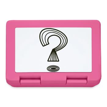 Question mark by Cean - Lunchbox - pink - Front