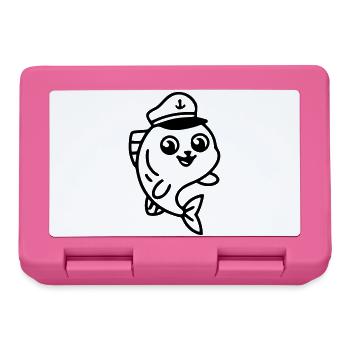 Pêche et pêche | Petri Heil Hobby Logo - Boîte à goûter - rose - Devant