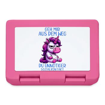 Get out of my way, you unnecessary social contact - Lunchbox - pink - Front